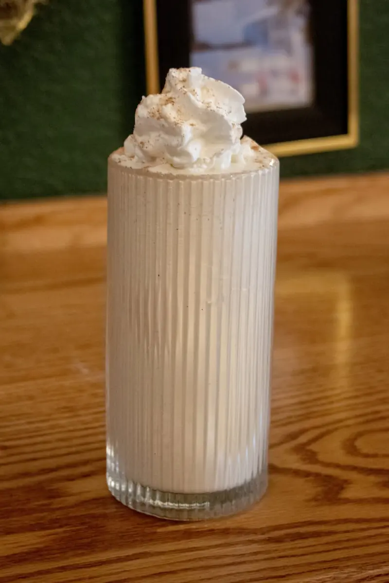 Pumpkin Spice Coffee Milkshake topped with whipped cream